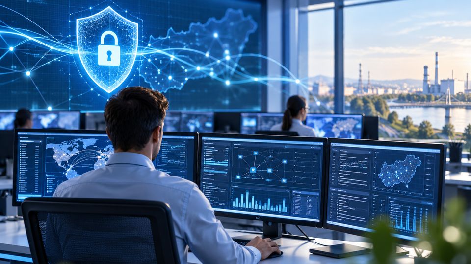 Security operations centre, illustration