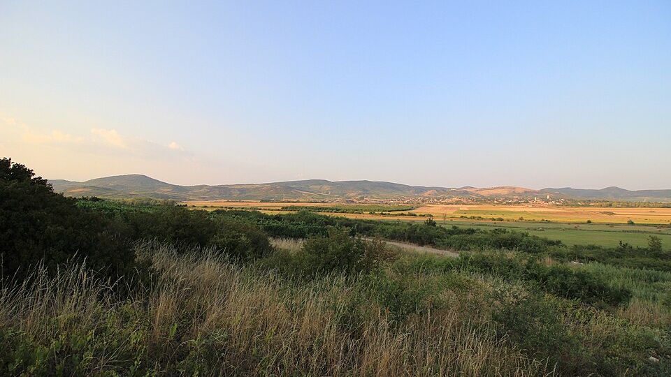 View of Tállya at sunset